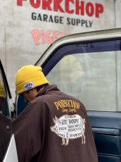 画像4: PORKCHOP/SQUARE WAPPEN BEANIE CAP（YELLOW）［スクエアワッペンビーニーキャップ-25秋冬］ (4)