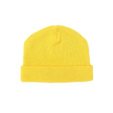 画像2: PORKCHOP/SQUARE WAPPEN BEANIE CAP（YELLOW）［スクエアワッペンビーニーキャップ-25秋冬］ (2)