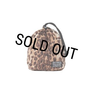 WACKO MARIA/LEOPARD DRAWSTRING BAG（BEIGE）［レオパードドロー