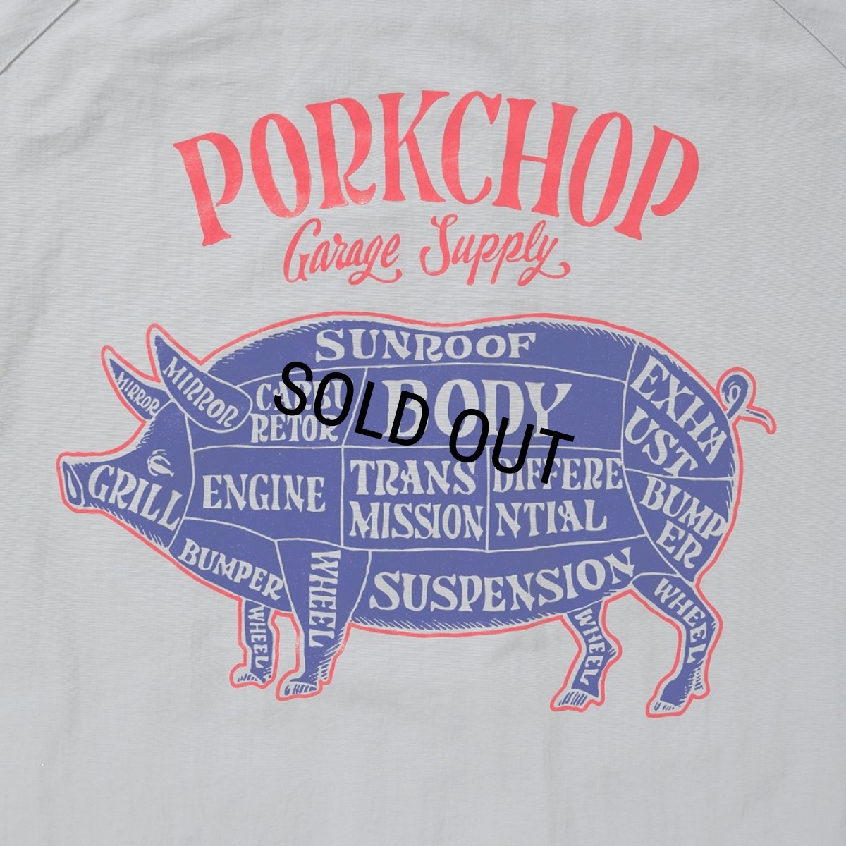 画像7: PORKCHOP/PORK BACK NYLON JKT（GRAY）［ポークバックナイロンJKT-25秋冬］ (7)