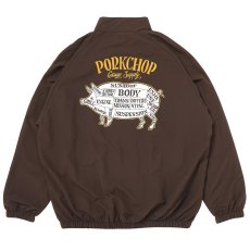 画像1: PORKCHOP/PORK BACK NYLON JKT（DARK BROWN）［ポークバックナイロンJKT-25秋冬］ (1)