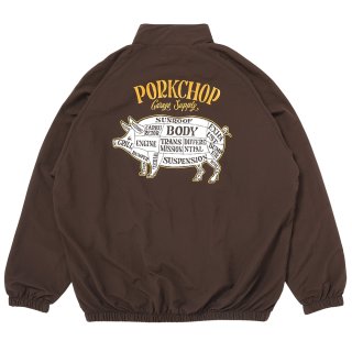 PORKCHOP/PORK BACK NYLON JKT（DARK BROWN）［ポークバックナイロン