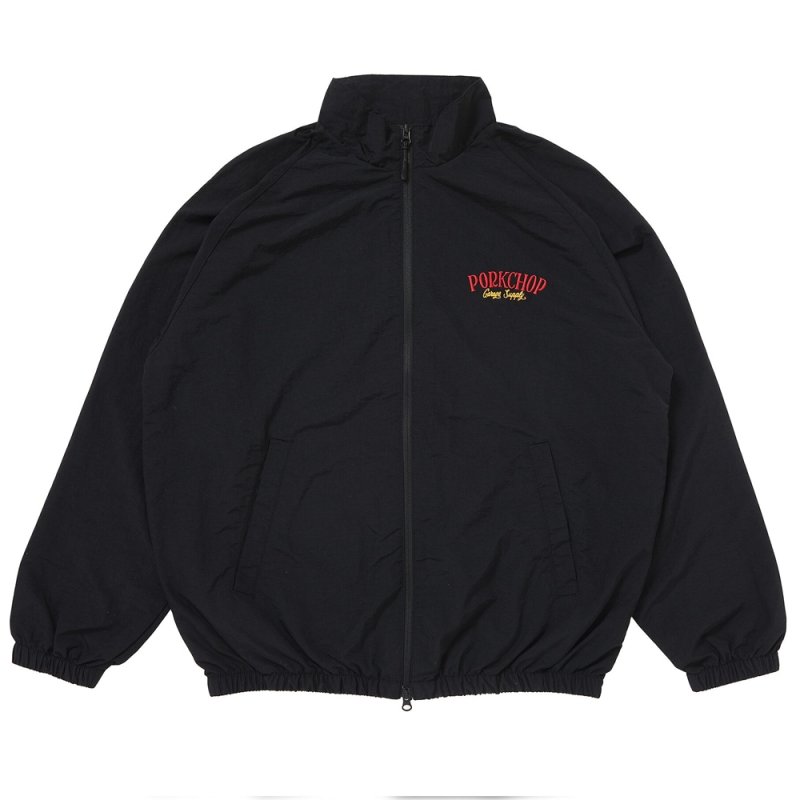 画像1: PORKCHOP/PORK BACK NYLON JKT（BLACK）［ポークバックナイロンJKT-25秋冬］