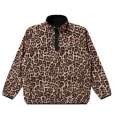 画像1: BlackEyePatch/OG LABEL LEOPARD PATTERNED PULLOVER FLEECE（MULTI） (1)