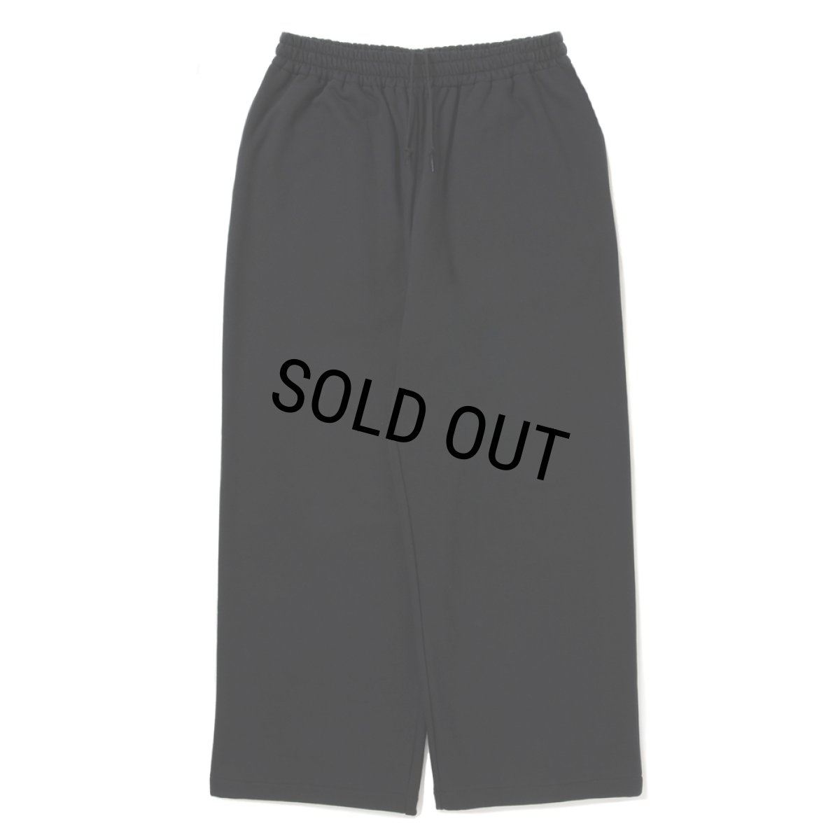 画像1: COOTIE PRODUCTIONS/Chubby Sweat Wide Easy Pants（Black）［チャビースウェットワイドイージーパンツ-25秋冬］ (1)