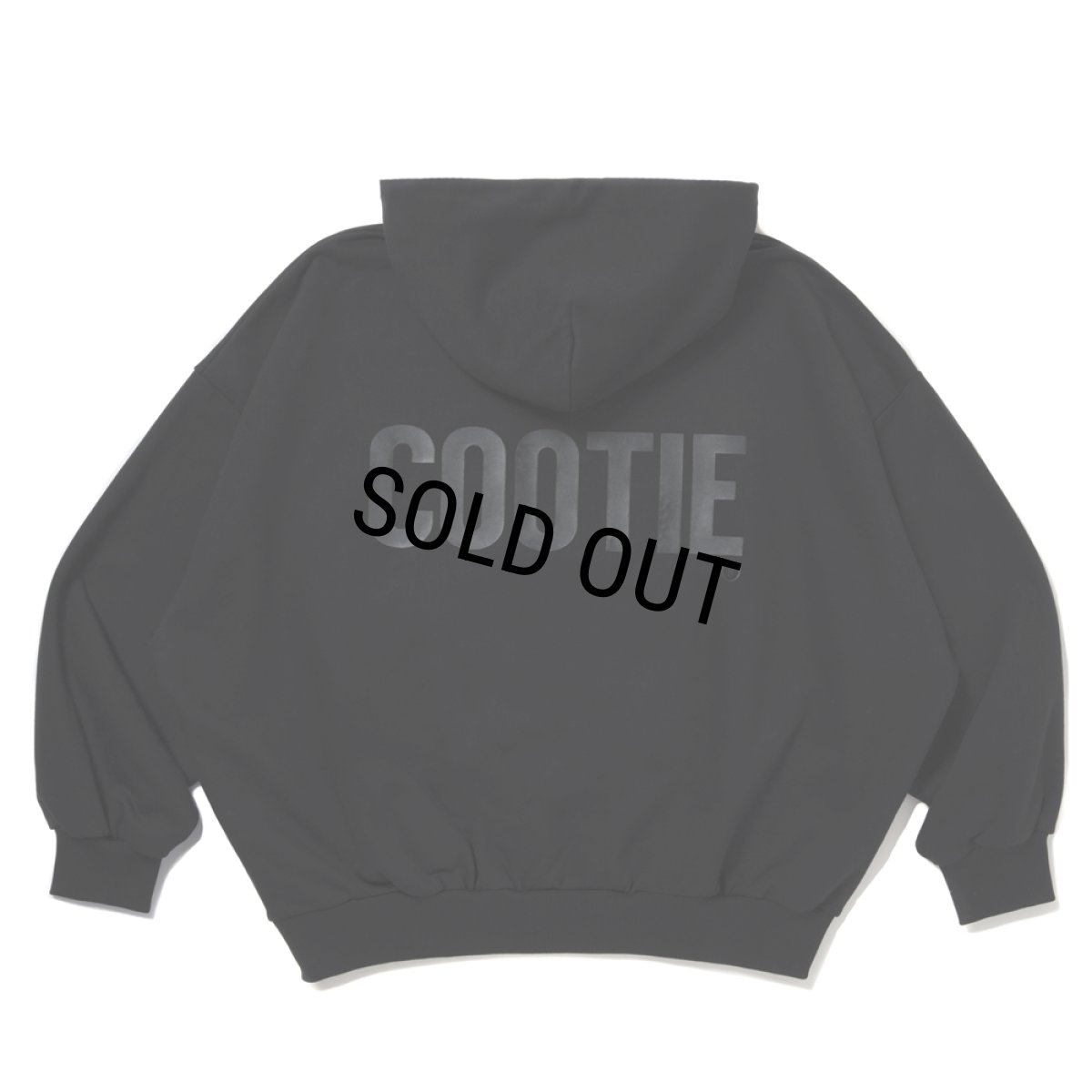 画像1: COOTIE PRODUCTIONS/Chubby Sweat Hoodie（Black）［チャビースウェットフーディー-25秋冬］ (1)