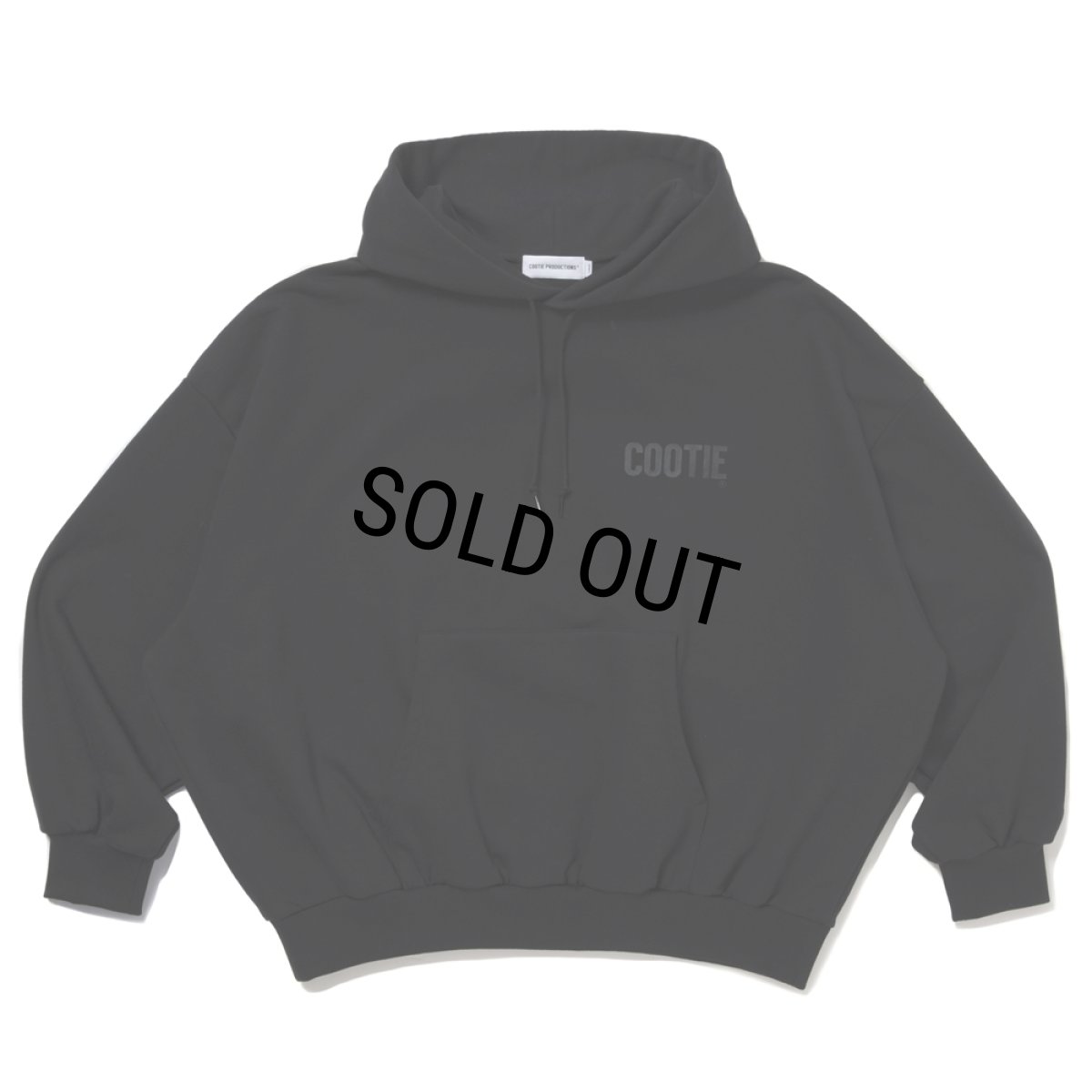 画像2: COOTIE PRODUCTIONS/Chubby Sweat Hoodie（Black）［チャビースウェットフーディー-25秋冬］ (2)