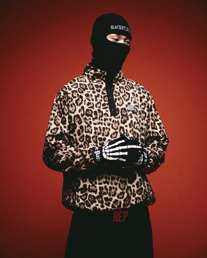画像3: BlackEyePatch/OG LABEL LEOPARD PATTERNED PULLOVER FLEECE（MULTI）