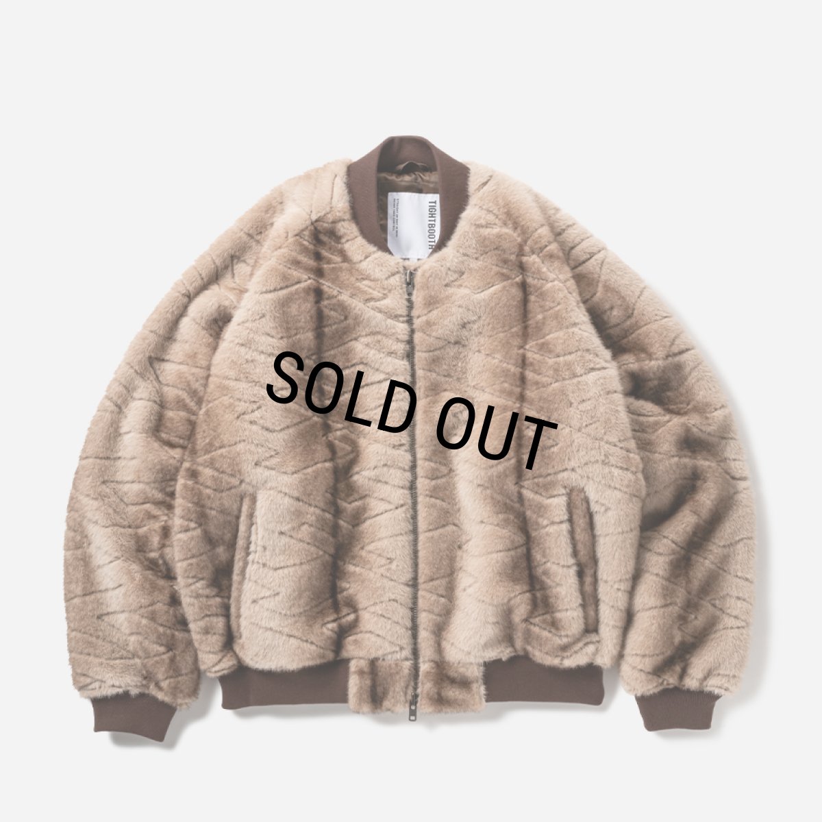 画像1: TIGHTBOOTH/T QUILT FUR MA-1（Brown）［TキルトファーMA-1-25秋冬］ (1)