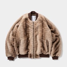 画像1: TIGHTBOOTH/T QUILT FUR MA-1（Brown）［TキルトファーMA-1-25秋冬］ (1)