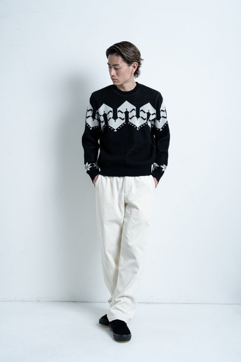 画像2: RATS/NORDIC KNIT（BLACK）［ノルディックニット-25秋冬］