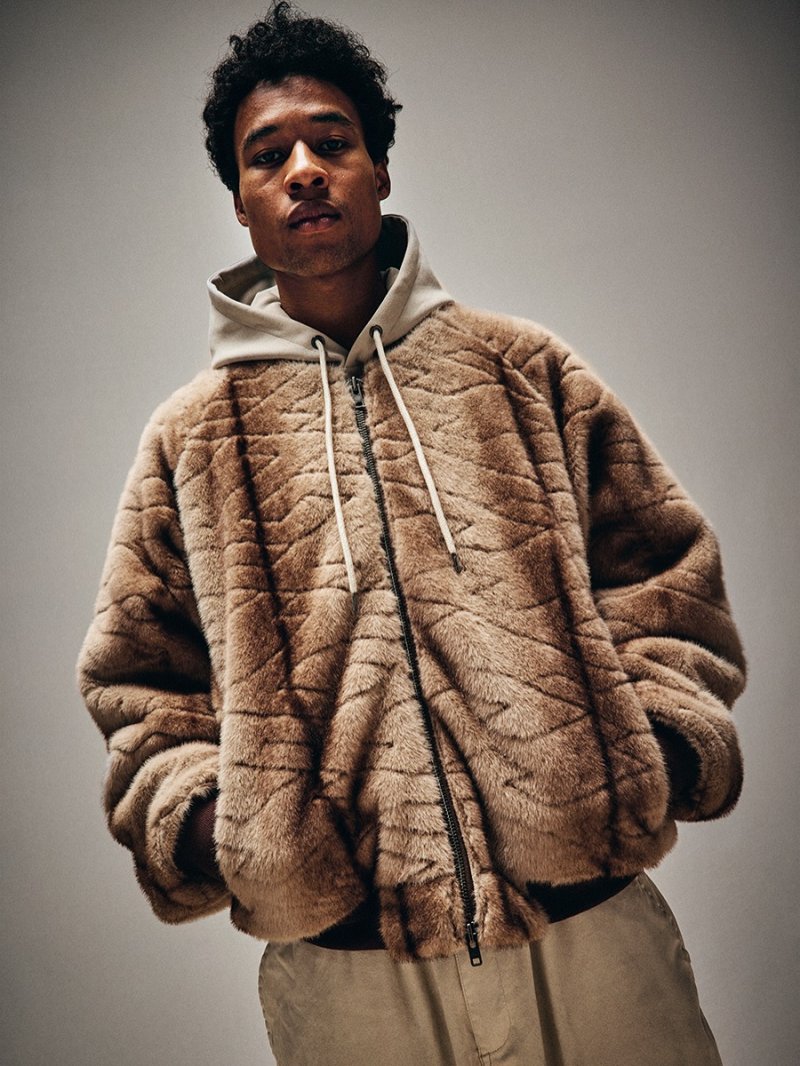 画像3: TIGHTBOOTH/T QUILT FUR MA-1（Brown）［TキルトファーMA-1-25秋冬］