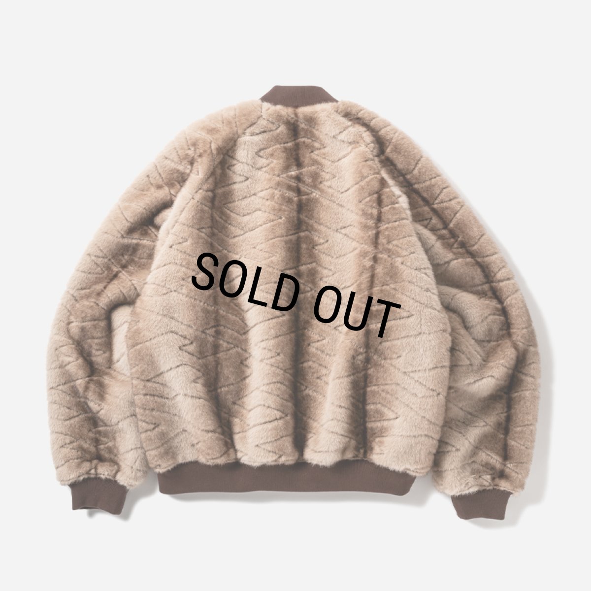 画像2: TIGHTBOOTH/T QUILT FUR MA-1（Brown）［TキルトファーMA-1-25秋冬］ (2)