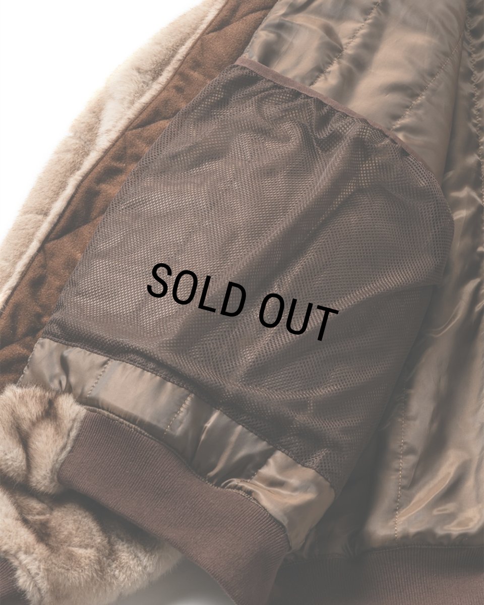 画像7: TIGHTBOOTH/T QUILT FUR MA-1（Brown）［TキルトファーMA-1-25秋冬］ (7)