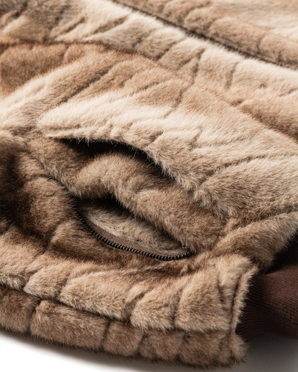 画像5: TIGHTBOOTH/T QUILT FUR MA-1（Brown）［TキルトファーMA-1-25秋冬］ (5)