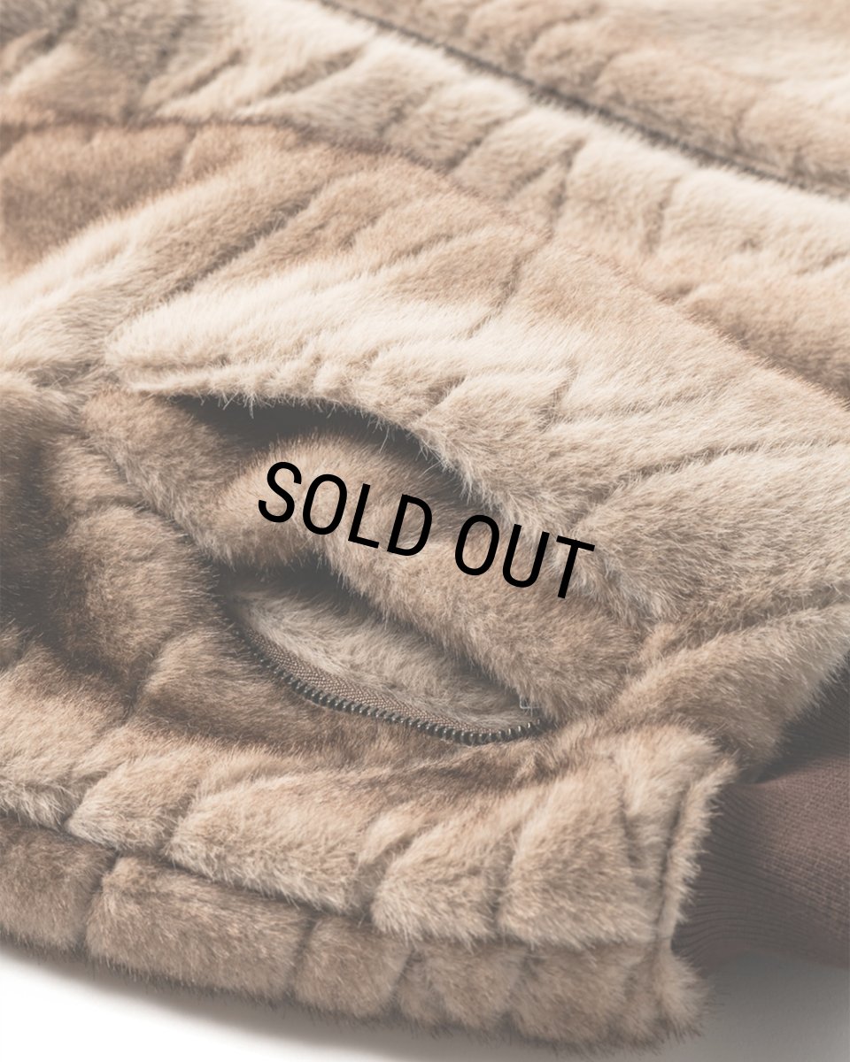 画像5: TIGHTBOOTH/T QUILT FUR MA-1（Brown）［TキルトファーMA-1-25秋冬］ (5)