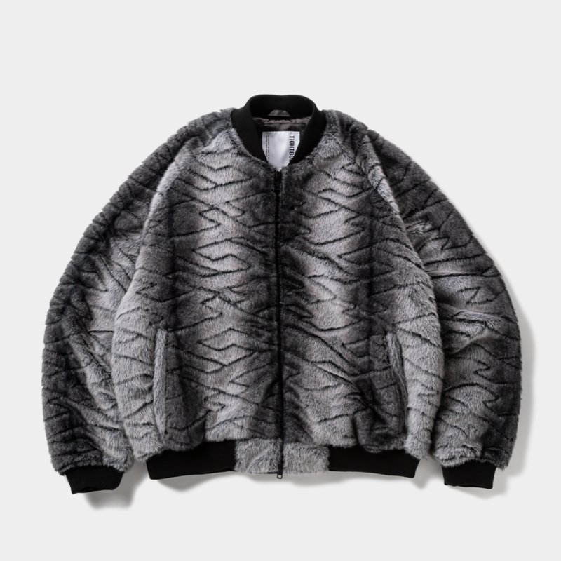 画像1: TIGHTBOOTH/T QUILT FUR MA-1（Black）［TキルトファーMA-1-25秋冬］