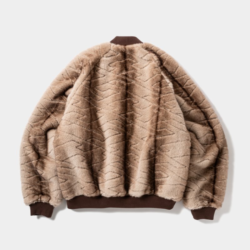 画像2: TIGHTBOOTH/T QUILT FUR MA-1（Brown）［TキルトファーMA-1-25秋冬］