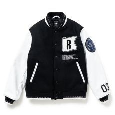 画像1: RATS/VARSITY JKT（BLACK）［ヴァーシティJKT-25秋冬］ (1)