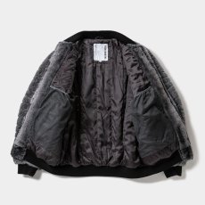 画像2: TIGHTBOOTH/T QUILT FUR MA-1（Black）［TキルトファーMA-1-25秋冬］ (2)