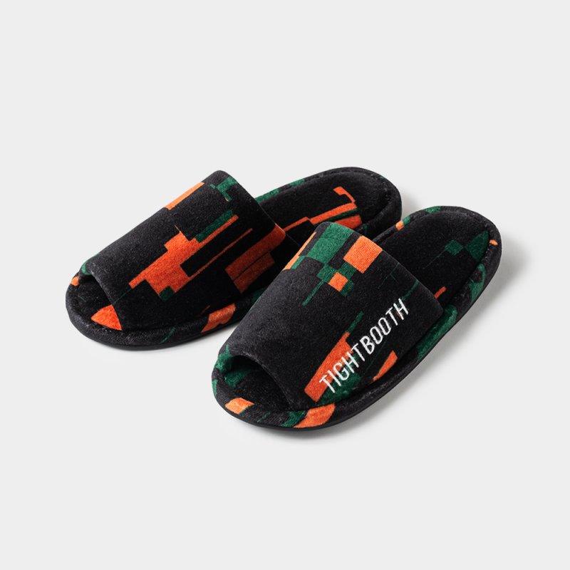 画像1: TIGHTBOOTH/NOISE VELOUR ROOM SANDAL（Noise）［ノイズベロアルームサンダル-25秋冬］