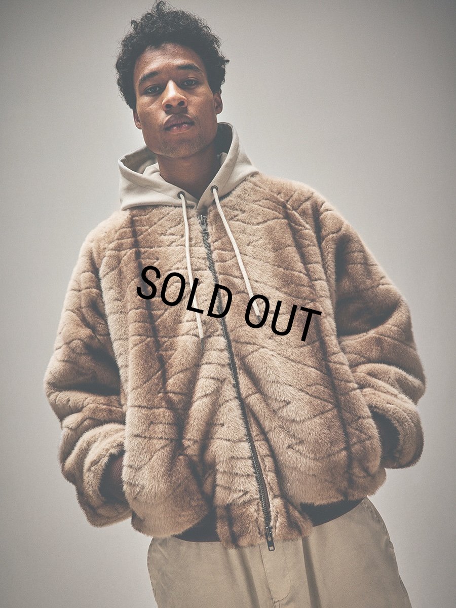 画像8: TIGHTBOOTH/T QUILT FUR MA-1（Brown）［TキルトファーMA-1-25秋冬］ (8)