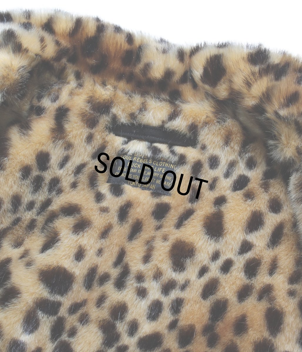 画像3: WACKO MARIA/LEOPARD FAUX FUR N-1 DECK JACKET（BLACK）［レオパードファーN-1デッキJKT-25秋冬］ (3)