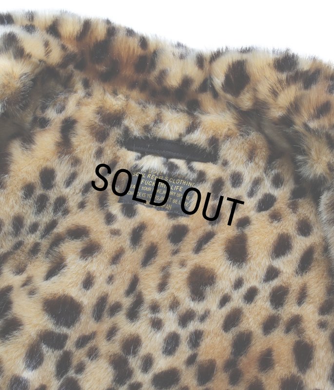 WACKO MARIA/LEOPARD FAUX FUR N-1 DECK JACKET（BLACK）［レオパード