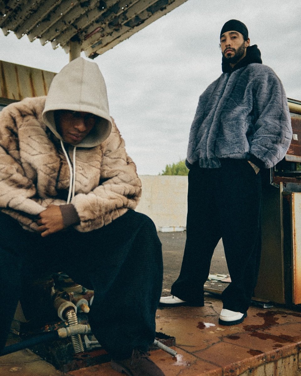 画像3: TIGHTBOOTH/T QUILT FUR MA-1（Black）［TキルトファーMA-1-25秋冬］ (3)