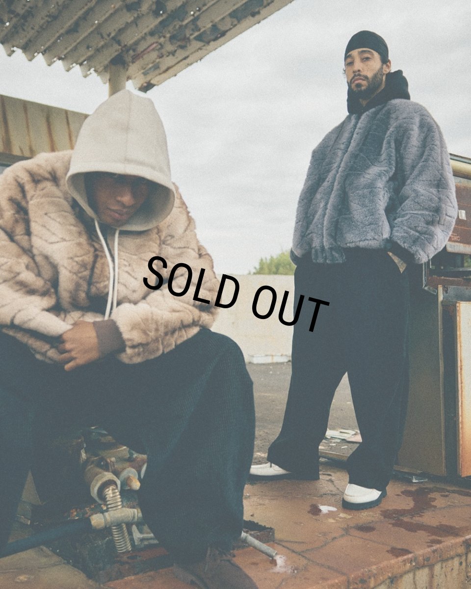 画像3: TIGHTBOOTH/T QUILT FUR MA-1（Black）［TキルトファーMA-1-25秋冬］ (3)