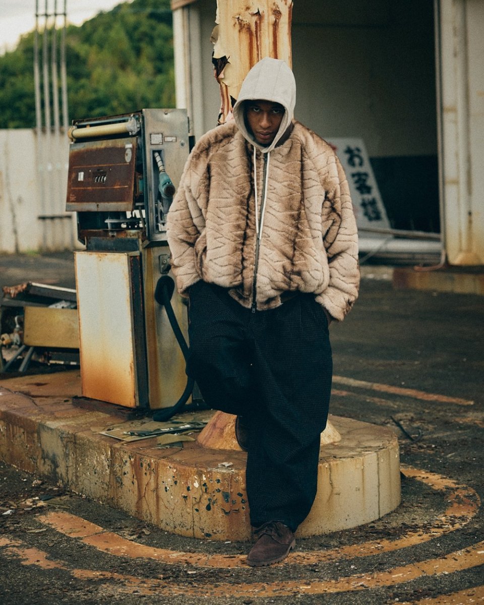 画像10: TIGHTBOOTH/T QUILT FUR MA-1（Brown）［TキルトファーMA-1-25秋冬］ (10)