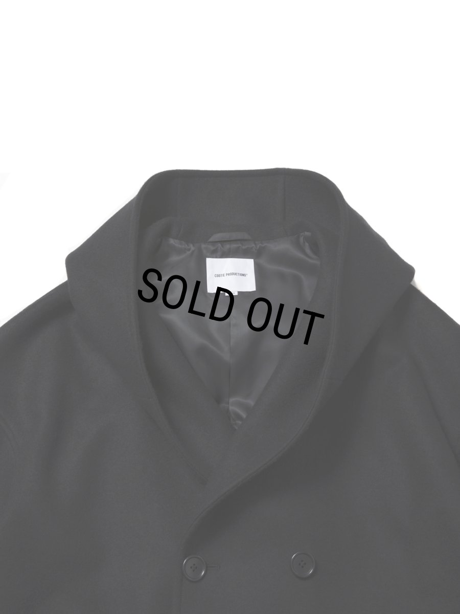 画像3: COOTIE PRODUCTIONS/Wool Melton Double Breasted Jedi Coat（Black）［ウールメルトンダブルブレステッドジェダイコート-25秋冬］ (3)