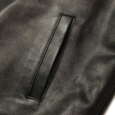 画像6: CALEE/LEATHER SWINGTOP ＜WITH PYTHON LEATHER＞（BLACK）［レザースウィングトップ-25秋冬］ (6)