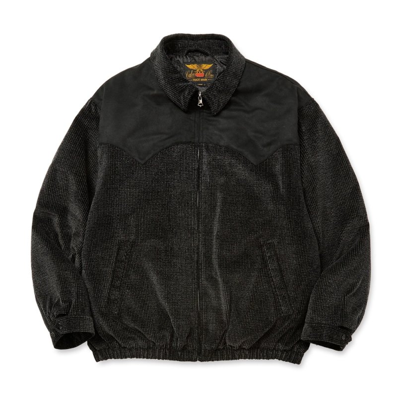 画像1: CALEE/CORDUROY WESTERN JACKET（BLACK）［コーデュロイウエスタンJKT-25秋冬］