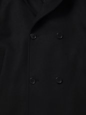 画像6: COOTIE PRODUCTIONS/Wool Melton Double Breasted Jedi Coat（Black）［ウールメルトンダブルブレステッドジェダイコート-25秋冬］ (6)