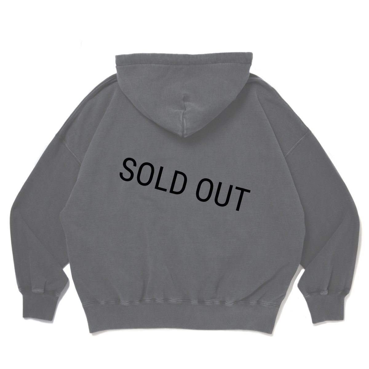 画像2: COOTIE PRODUCTIONS/Pigment Dyed Open End Yarn Sweat Hoodie（Black）［ピグメントダイスウェットフーディー-25秋冬］ (2)