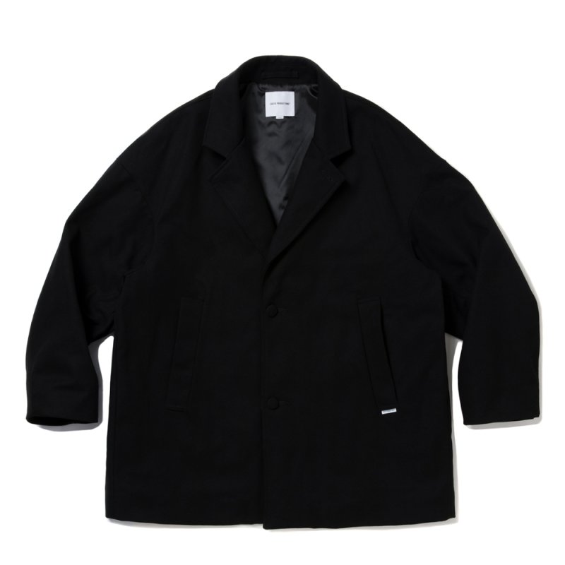 画像1: COOTIE PRODUCTIONS/Cotton Canvas Padded Short Coat（Black）［コットンキャンバスパデッドショートコート-25秋冬］