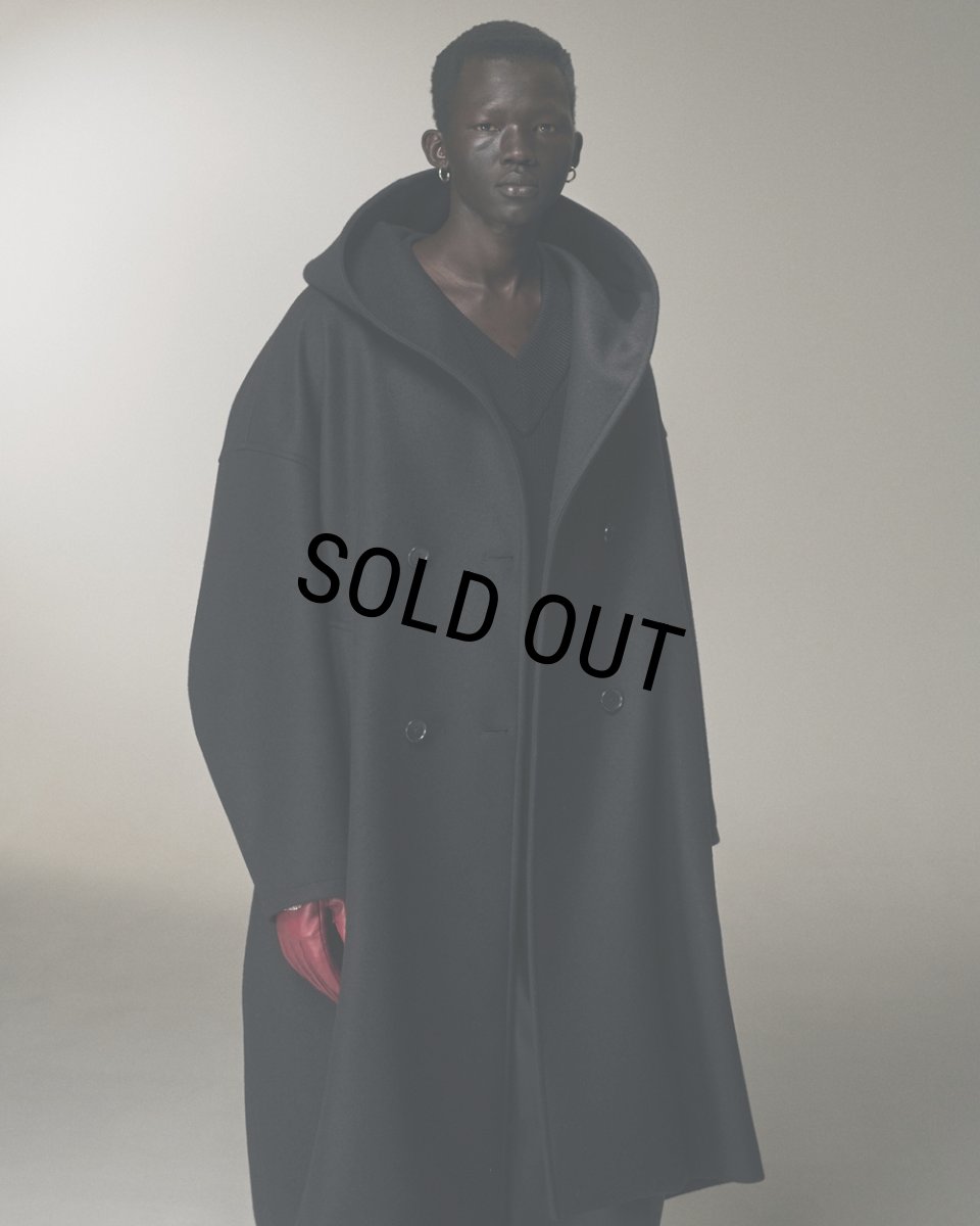画像13: COOTIE PRODUCTIONS/Wool Melton Double Breasted Jedi Coat（Black）［ウールメルトンダブルブレステッドジェダイコート-25秋冬］ (13)