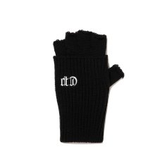 画像2: COOTIE PRODUCTIONS/Knit Cuffed Fingerless Glove（Black）［ニットカフドフィンガーレスグローブ-25秋冬］ (2)