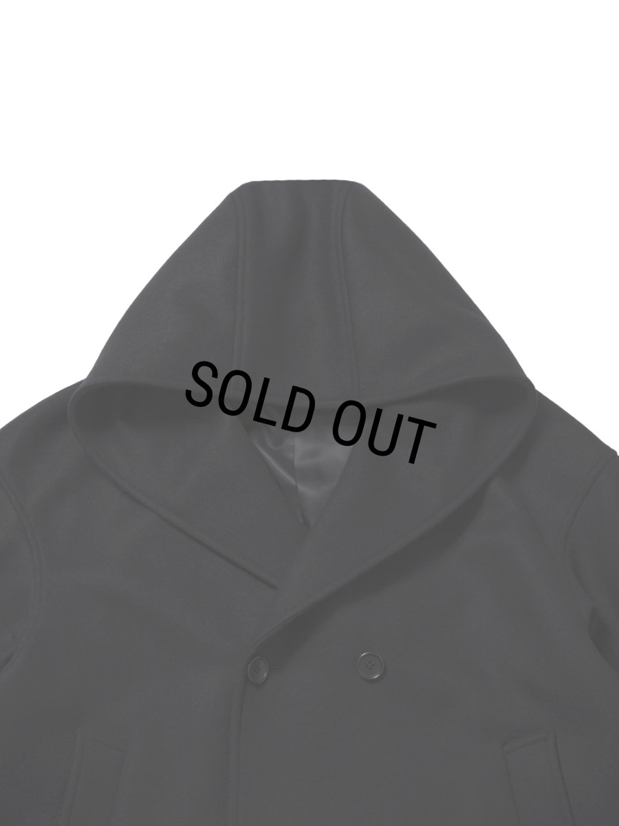 画像4: COOTIE PRODUCTIONS/Wool Melton Double Breasted Jedi Coat（Black）［ウールメルトンダブルブレステッドジェダイコート-25秋冬］ (4)