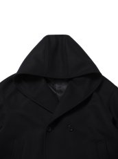 画像4: COOTIE PRODUCTIONS/Wool Melton Double Breasted Jedi Coat（Black）［ウールメルトンダブルブレステッドジェダイコート-25秋冬］ (4)