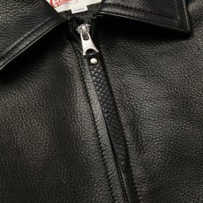 画像5: CALEE/LEATHER SWINGTOP ＜WITH PYTHON LEATHER＞（BLACK）［レザースウィングトップ-25秋冬］ (5)