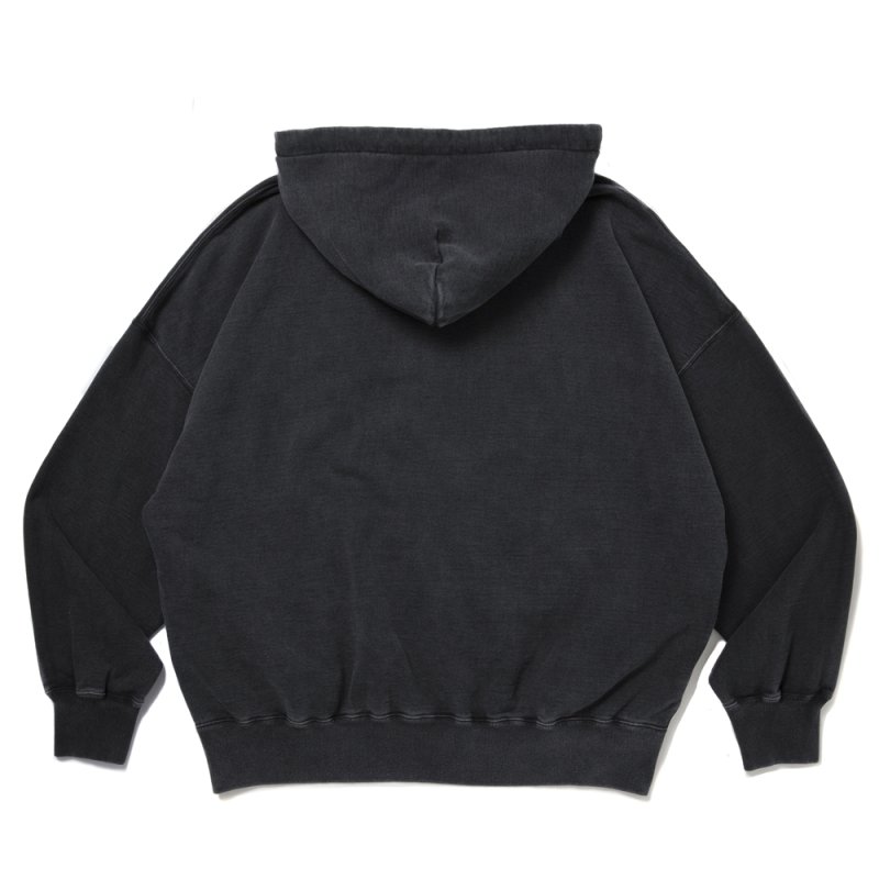 画像2: COOTIE PRODUCTIONS/Pigment Dyed Open End Yarn Sweat Hoodie（Black）［ピグメントダイスウェットフーディー-25秋冬］