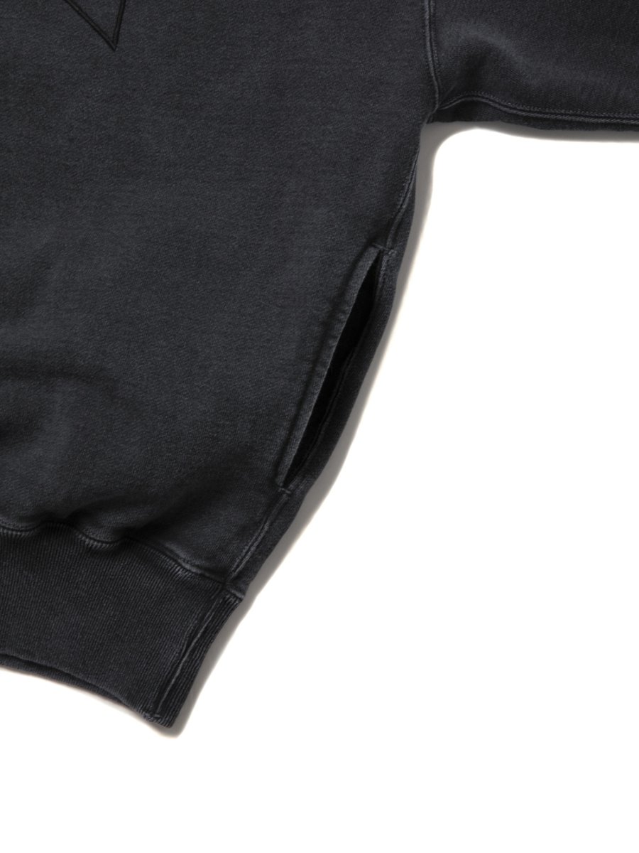 画像5: COOTIE PRODUCTIONS/Pigment Dyed Open End Yarn Sweat Crew（Black）［ピグメントダイスウェットクルー-25秋冬］ (5)