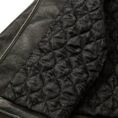 画像9: CALEE/LEATHER SWINGTOP ＜WITH PYTHON LEATHER＞（BLACK）［レザースウィングトップ-25秋冬］ (9)