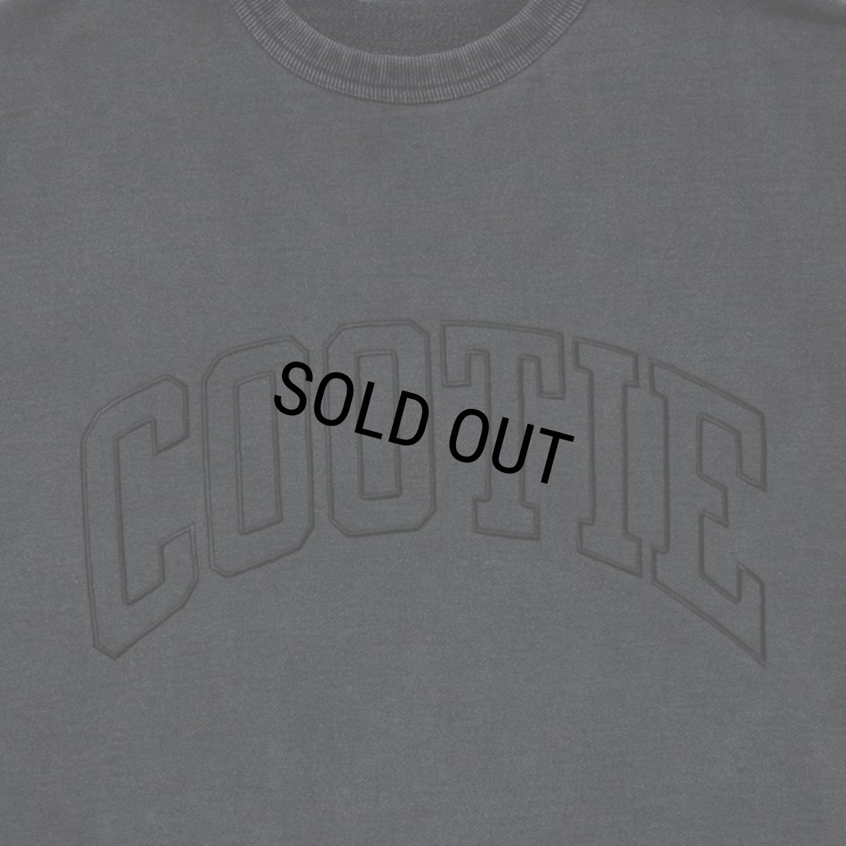 画像4: COOTIE PRODUCTIONS/Pigment Dyed Open End Yarn Sweat Crew（Black）［ピグメントダイスウェットクルー-25秋冬］ (4)