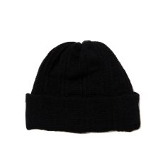 画像1: COOTIE PRODUCTIONS/Random Rib Cuffed Beanie（Black）［ランダムリブカフドビーニー-25秋冬］ (1)