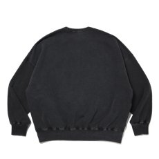 画像2: COOTIE PRODUCTIONS/Pigment Dyed Open End Yarn Sweat Crew（Black）［ピグメントダイスウェットクルー-25秋冬］ (2)