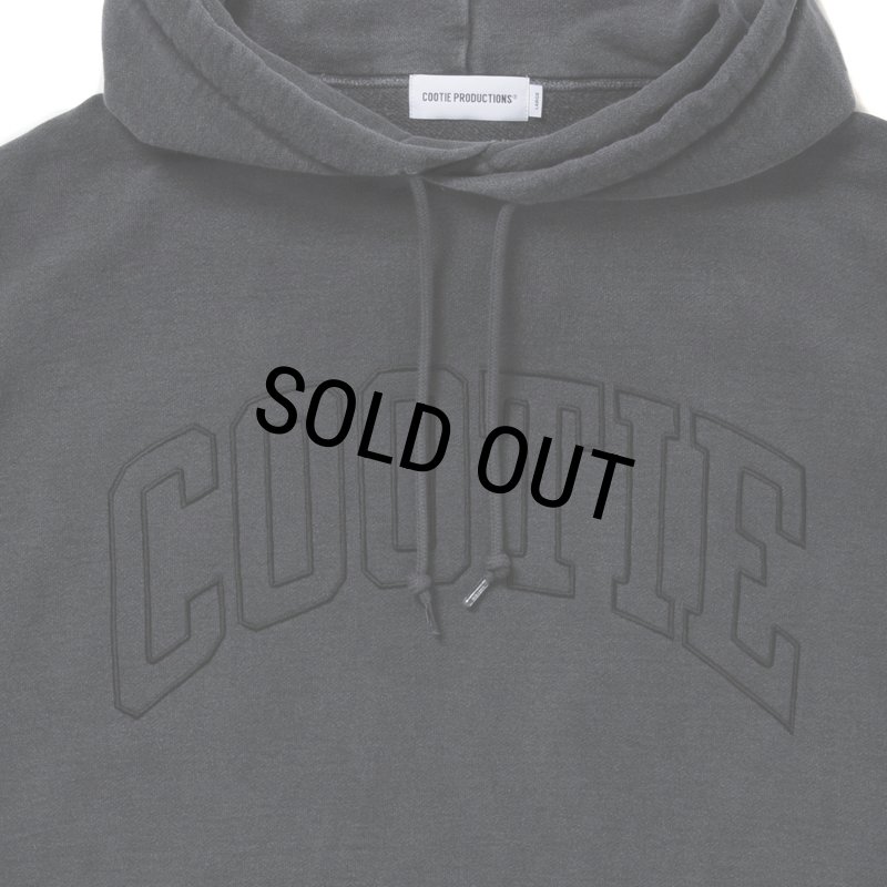 COOTIE PRODUCTIONS/Pigment Dyed Open End Yarn Sweat Hoodie（Black