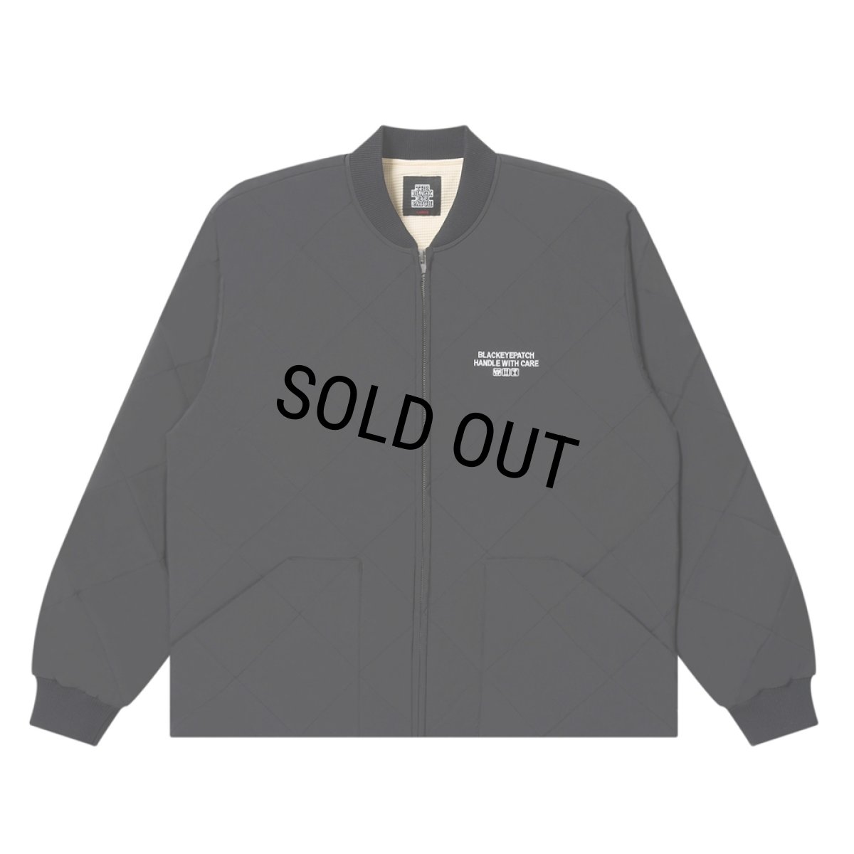 画像2: BlackEyePatch/HWC EMBROIDERED QUILTED JACKET（BLACK） (2)